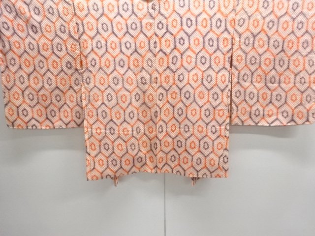 JAPANESE HAORI / UNUSED / SHIBORI / KIKKO PATTERN